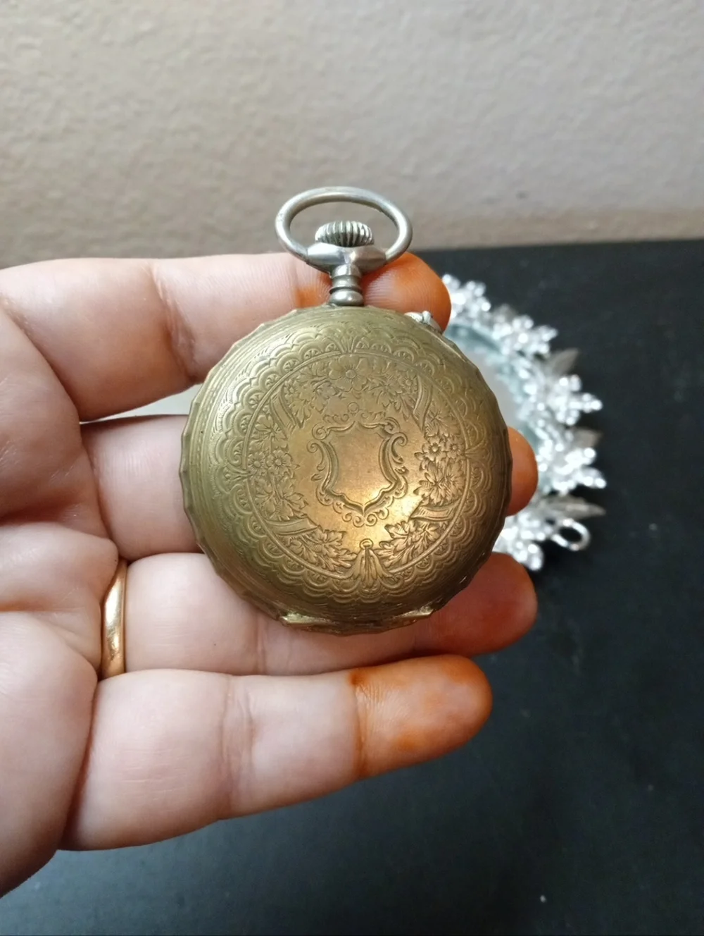 RARE VTG Swiss Mechanical manual-wind pocket watch.
